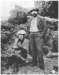 Colette (1873-1954) y Willy (1859-1931) en Belle-Ile, verano de 1894